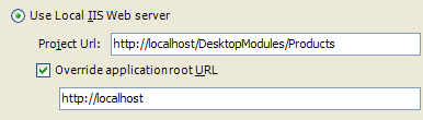 Project web settings