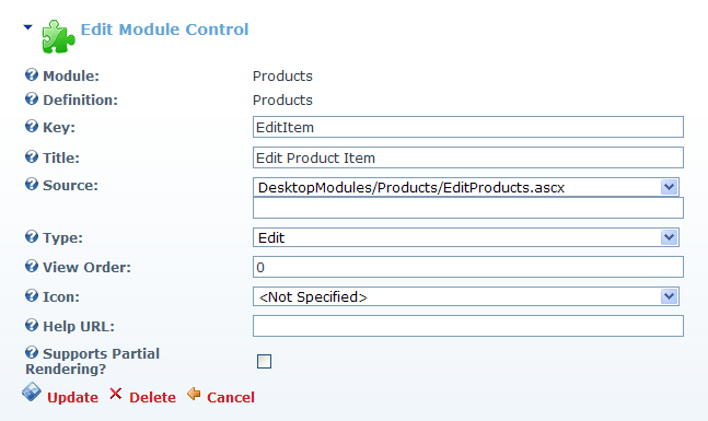 Edit control definition