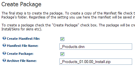 Create Package